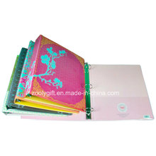 Customized Printing PVC 3 Ring Binder with Transparent PVC Pockets Inside